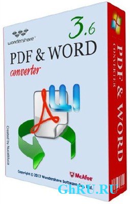 Wondershare PDF to Word Converter v 3.6.0