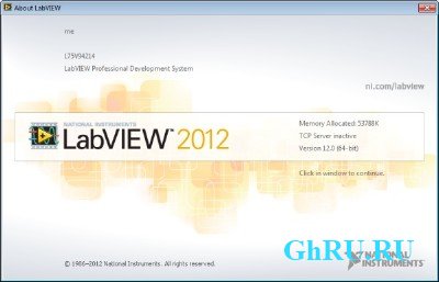 LabView 2012 (Windows 64 bit) 12.0 [English] + KeyGen