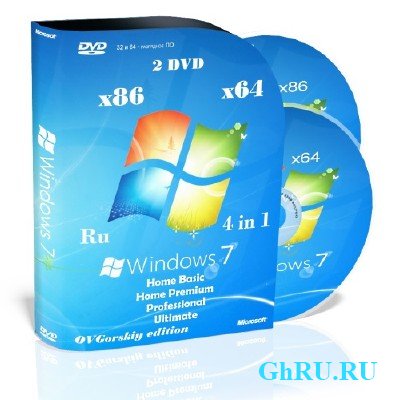 Windows 7 SP1 x86/x64 Ru 4in1 Orig-Upd 10.2012 by OVGorskiy 2DVD