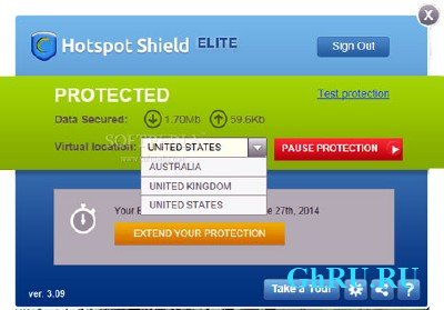 Hotspot Shield Elite 3.42 [Mul/Rus]