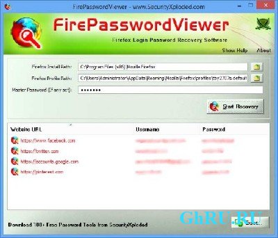 Firefox Password Viewer 6.5 Portable