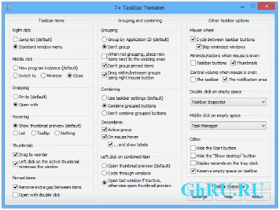 7+ Taskbar Tweaker 5.1 Portable 