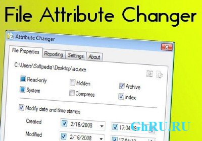 File Attribute Changer 1.1.2.47 Portable